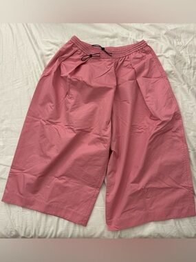 Women’s Wide Leg Cropped Pants - Pink